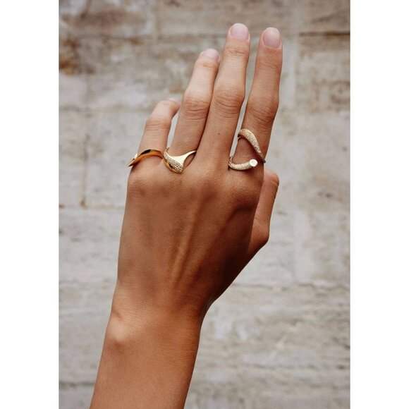 KLOTO Apex Ring 18K Gold Diamonds $3250 NEW Sz 5 - Picture 7 of 13